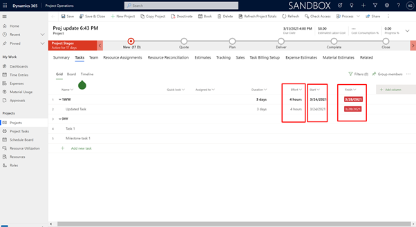 How to create a milestone in Project Operations – D365 Feeds