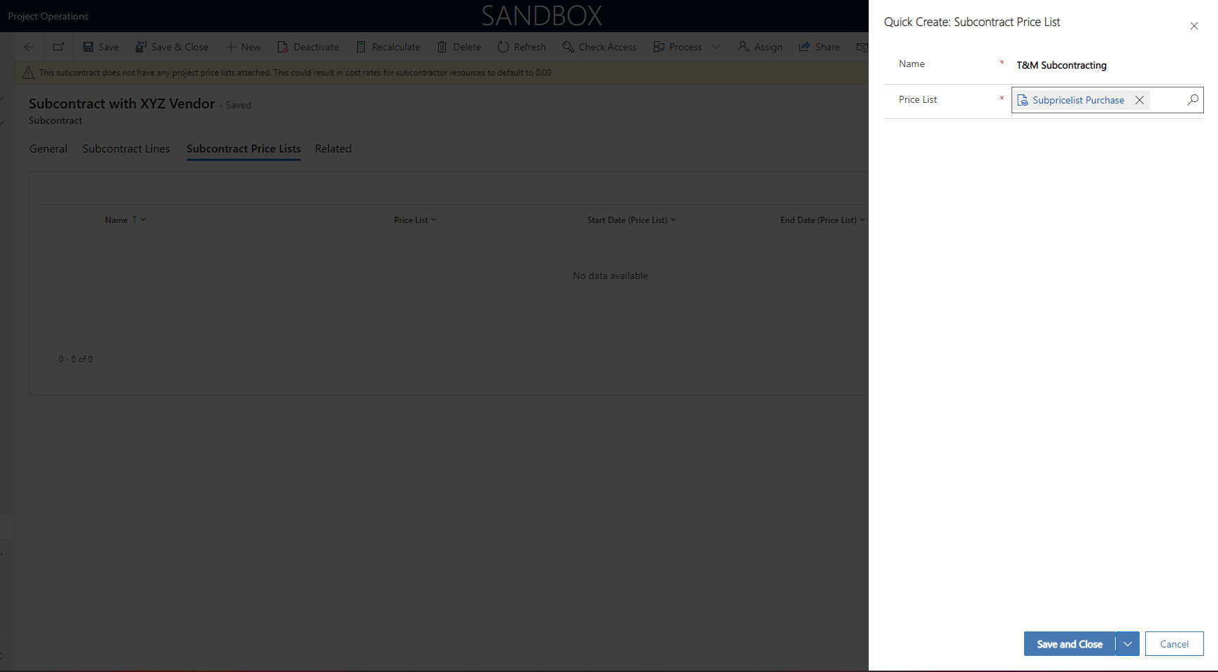 Unwinding Sub-Contracting in Dynamics 365 Project Operations – D365 Feeds